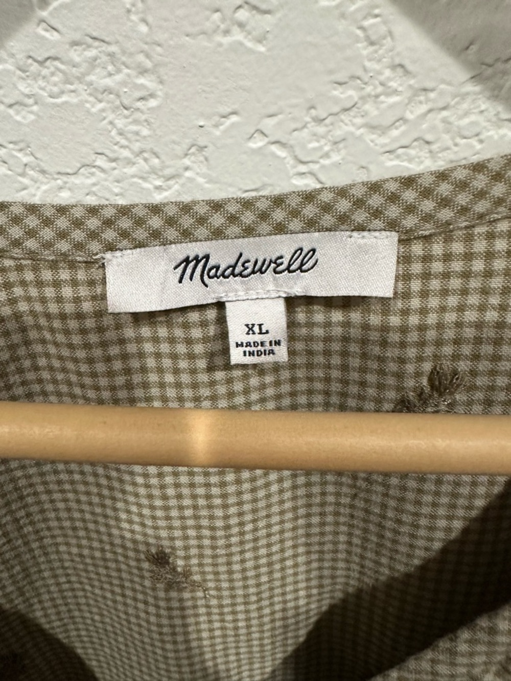 Madewell Olive Green Midi Dress with Embroidered Detail - Picture 5 of 11